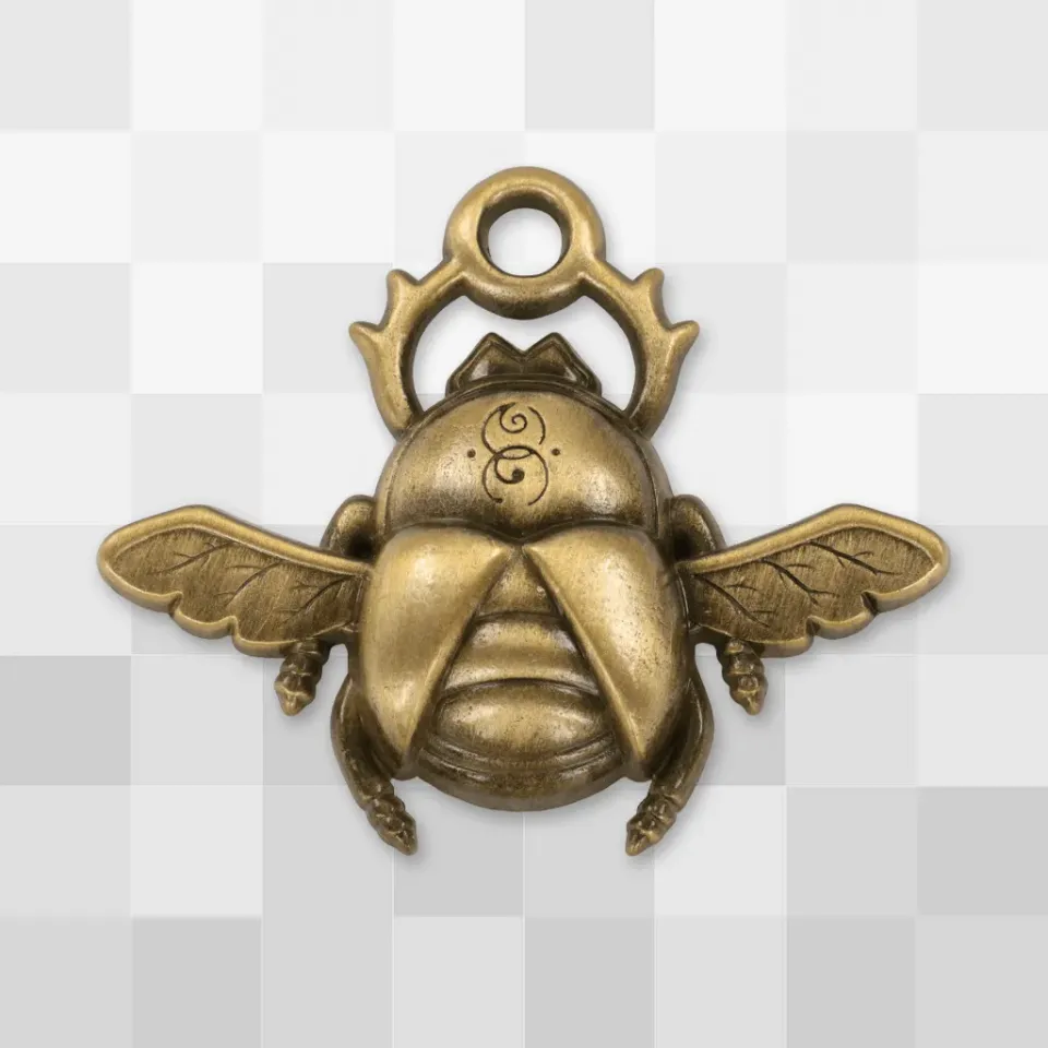 Fangamer Gold Scarab Pin Ansteckpin 3D-Design