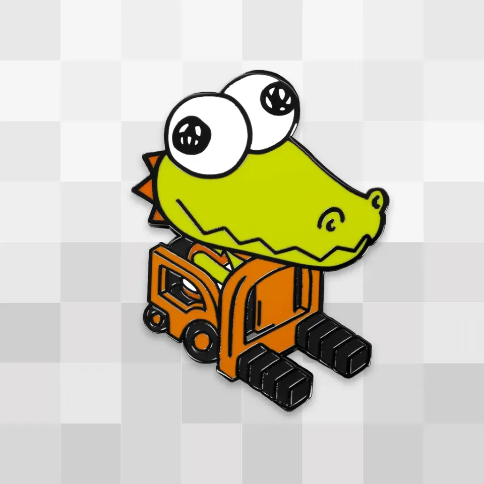 Fangamer Crashout Crew Dillygent Driver Pin, Emaille
