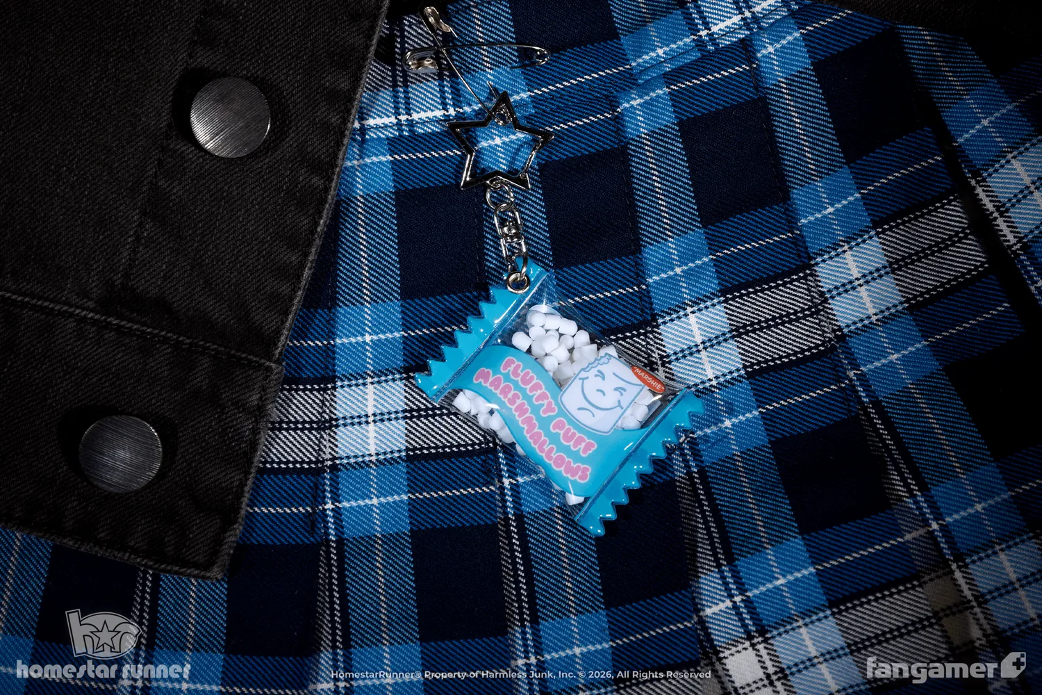 Fangamer Homestar Runner Fluffy Puff Schlüsselanhänger Sternverschluss