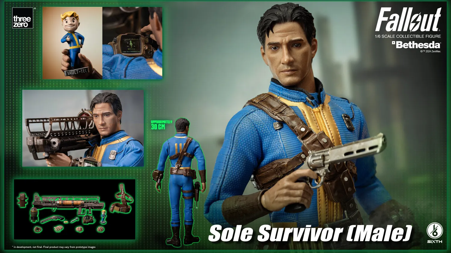 threezero Fallout 4 Sole Survivor 1/6 Figur 31 cm