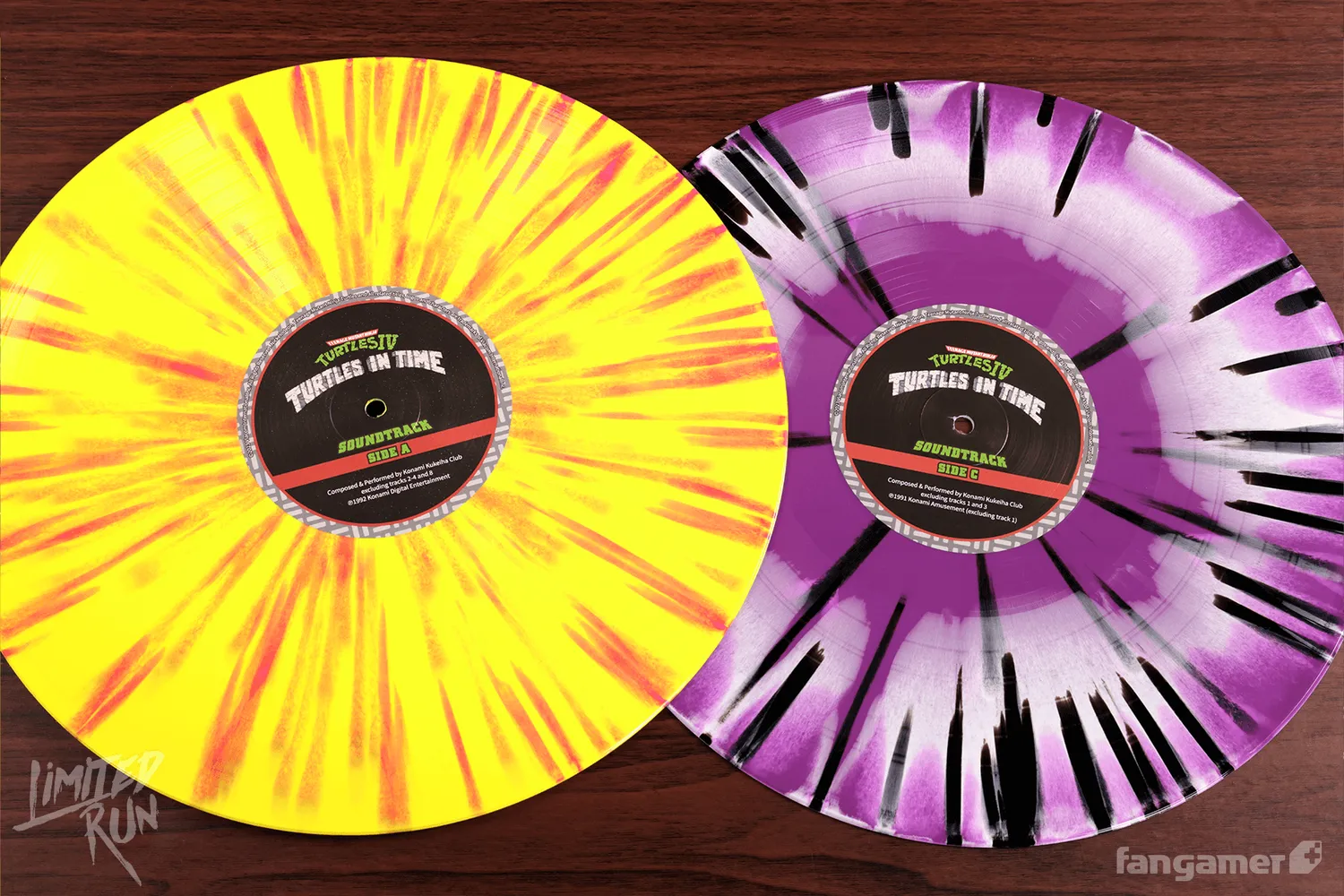 Fangamer Teenage Mutant Ninja Turtles IV: Turtles in Time Vinyl-Soundtrack 2-LP Splatter