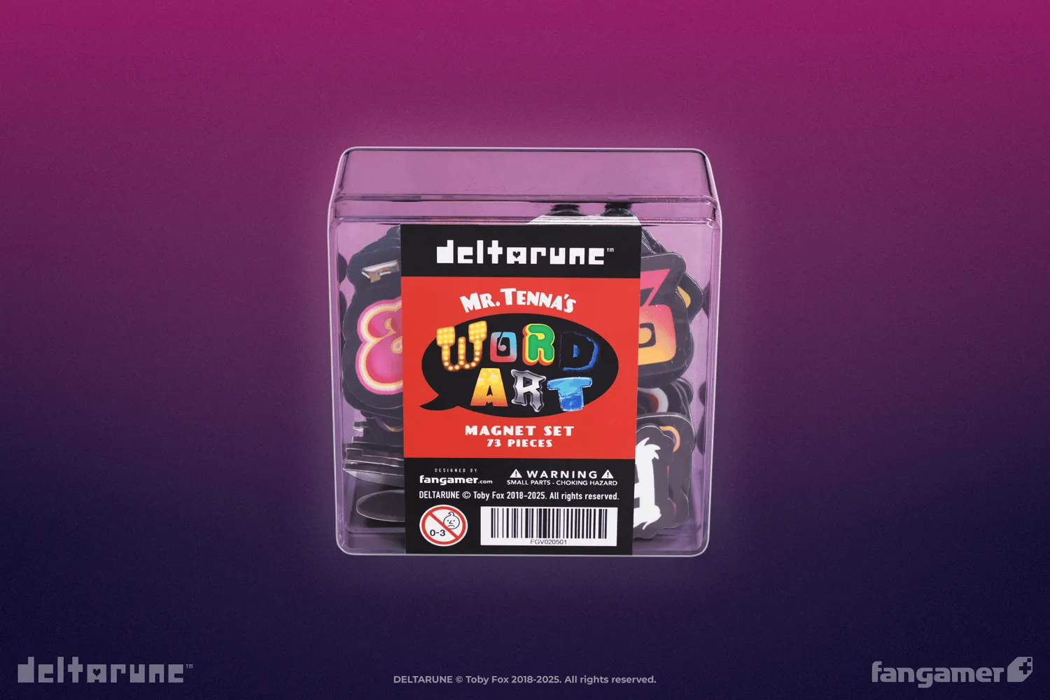 Fangamer DELTARUNE Mr. Tenna's Word Art Magnet Set, 73-teilig