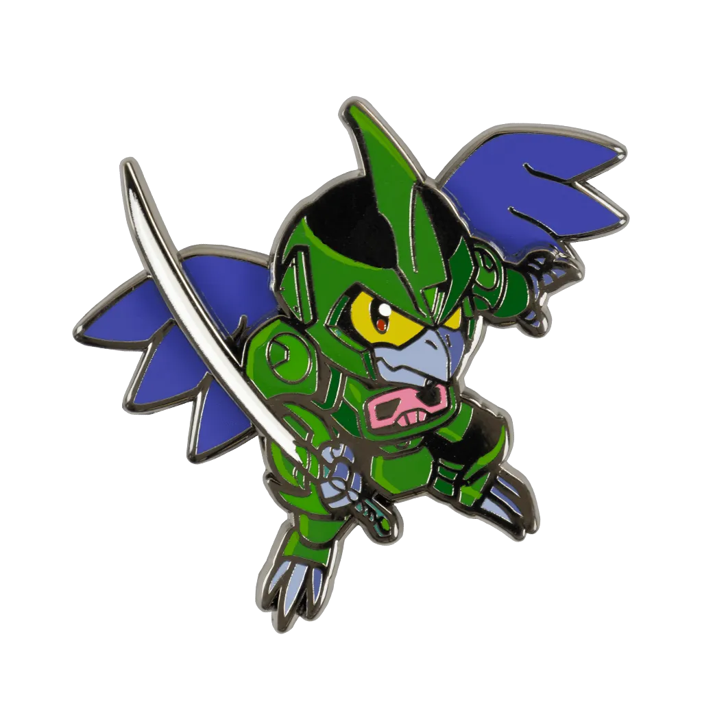 Fangamer Samurai Pizza Cats Bad Bird Moving Wings Pin Emaille