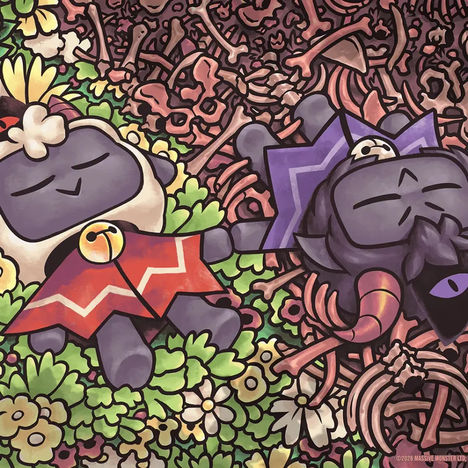 Fangamer Cult of the Lamb Friends That Slay Together Poster