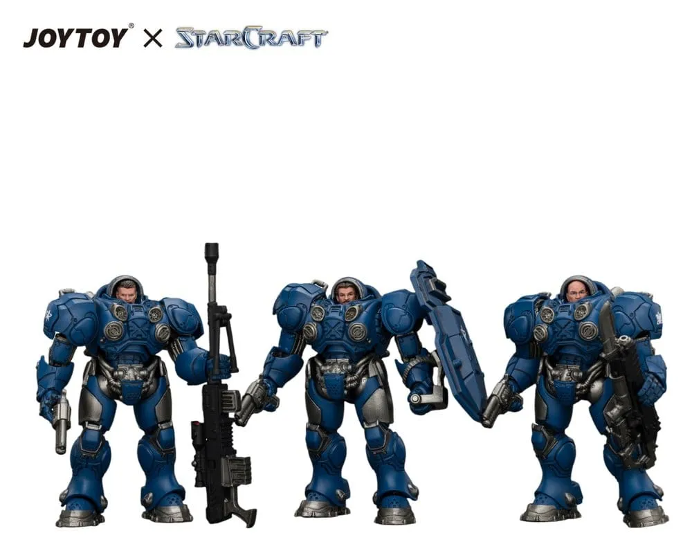 StarCraft JOYTOY Terran Marine Figuren-Set 1/25 3er