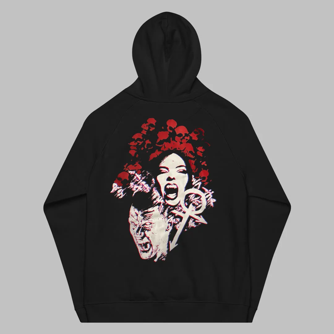 White Wolf Vampire Hoodie Fleece