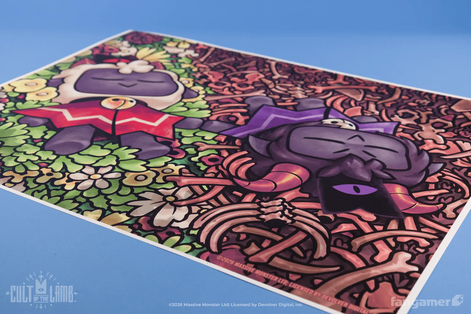 Fangamer Cult of the Lamb Friends That Slay Together Poster