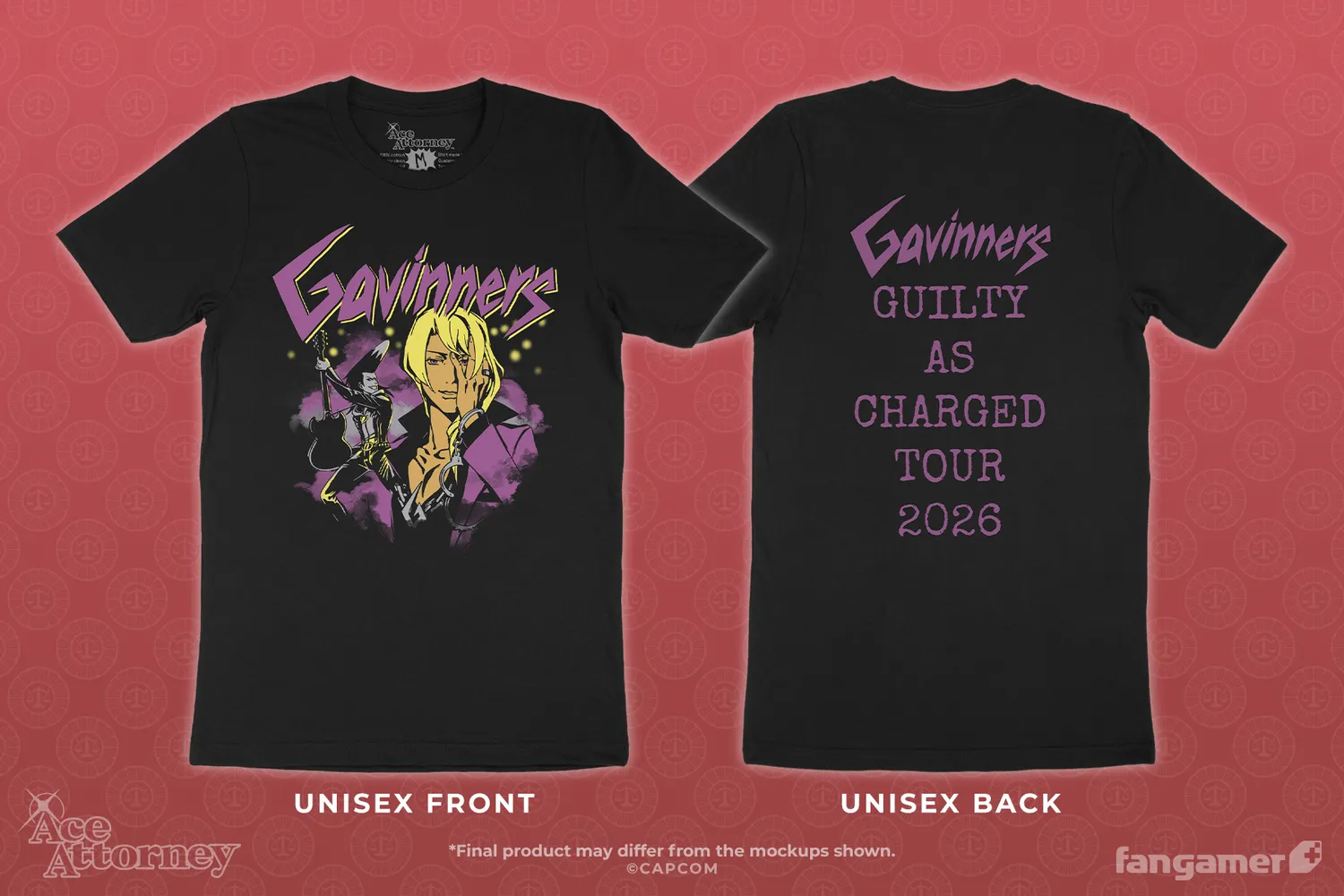 Fangamer Ace Attorney Gavinners T-Shirt