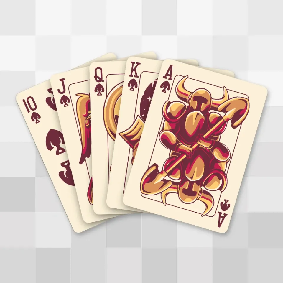 Fangamer Shovel Knight Playing Cards Gold Edition