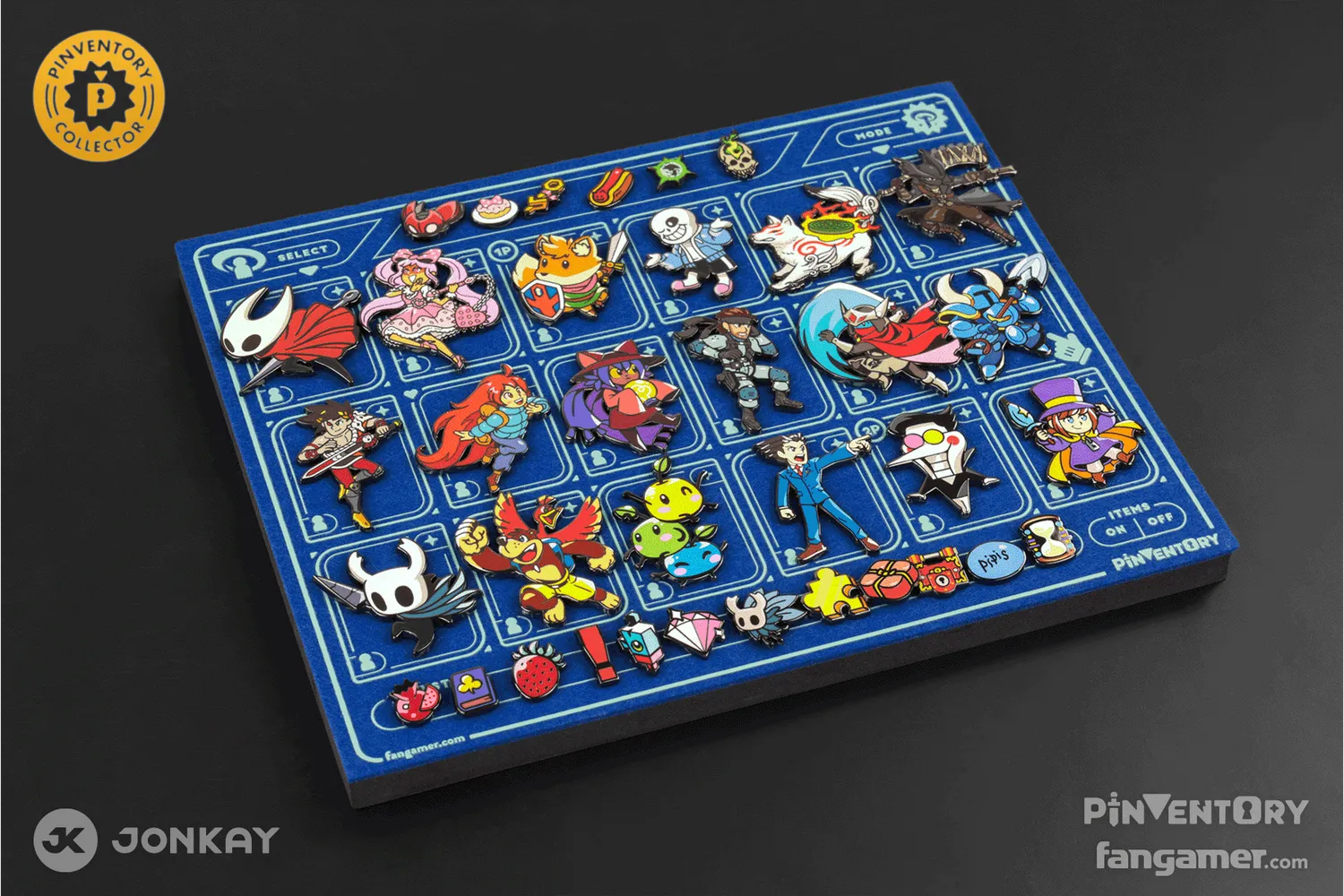 Fangamer Character Select Pinboard Pinnwand Filz 25x20 cm mit Clips