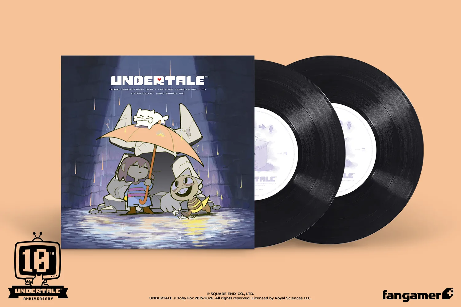 Fangamer UNDERTALE Echoes Beneath Vinyl Schallplatte Piano Arrangement
