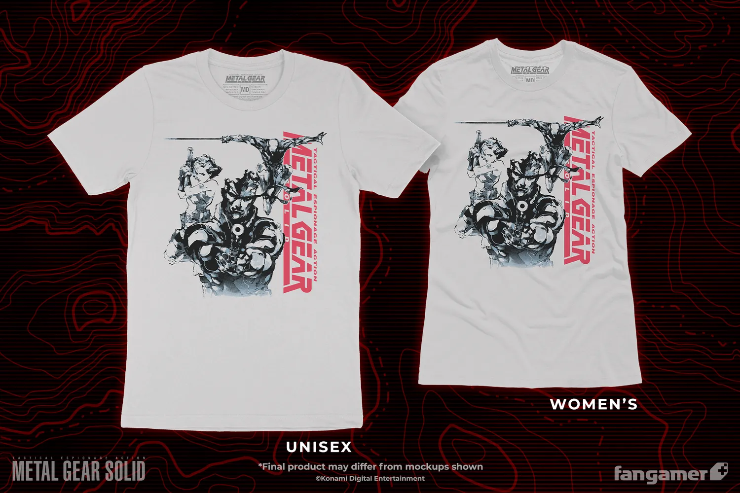 Fangamer Metal Gear Solid Stealth Mission T-Shirt Key Art