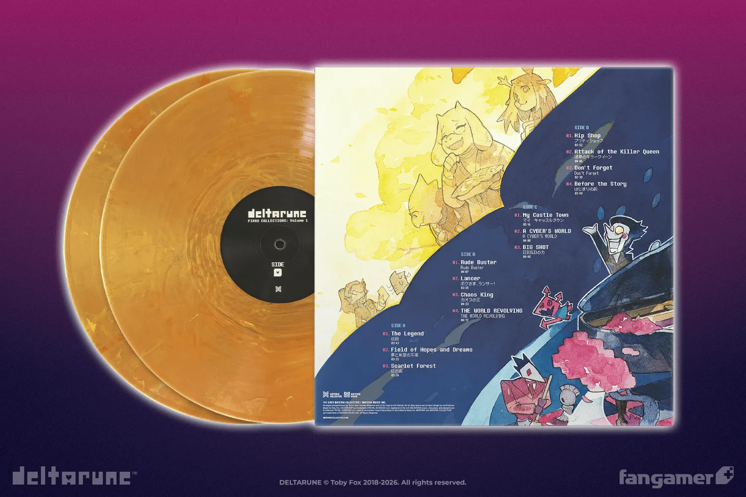 Fangamer DELTARUNE Piano Collections Volume 1 Vinyl Light World 2-LP