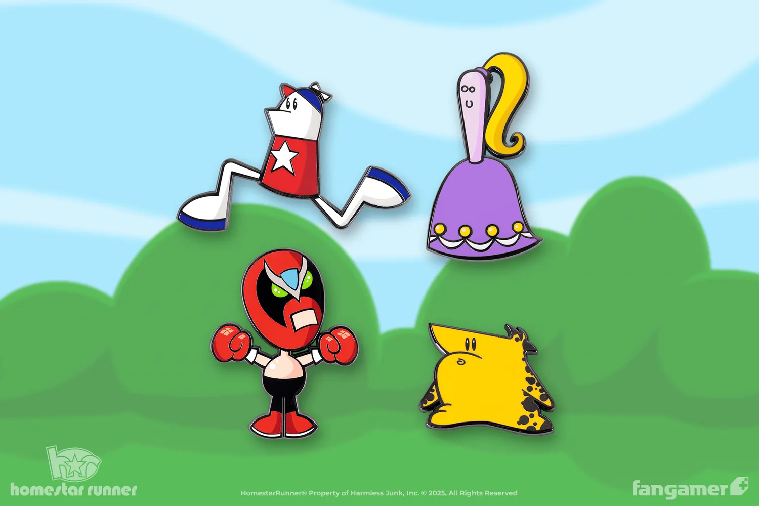 Fangamer Homestar Runner Pin Combo Emaille-Pins Set