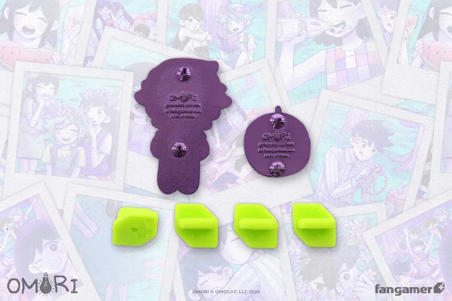 Fangamer OMORI Basil Pin Set Emaille Wassermelone