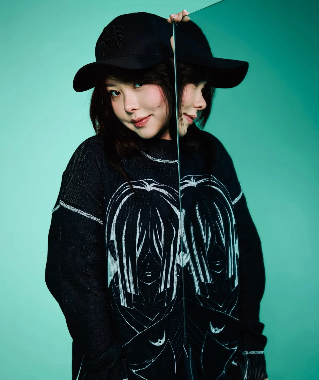 Team Liquid Demon Slayer Nakime Strickpullover