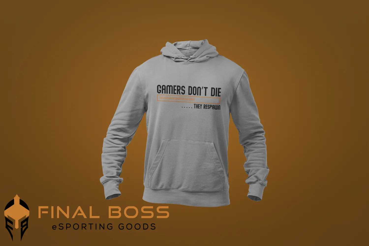 Final Boss Gamers don't die they respawn Shirt mit Print