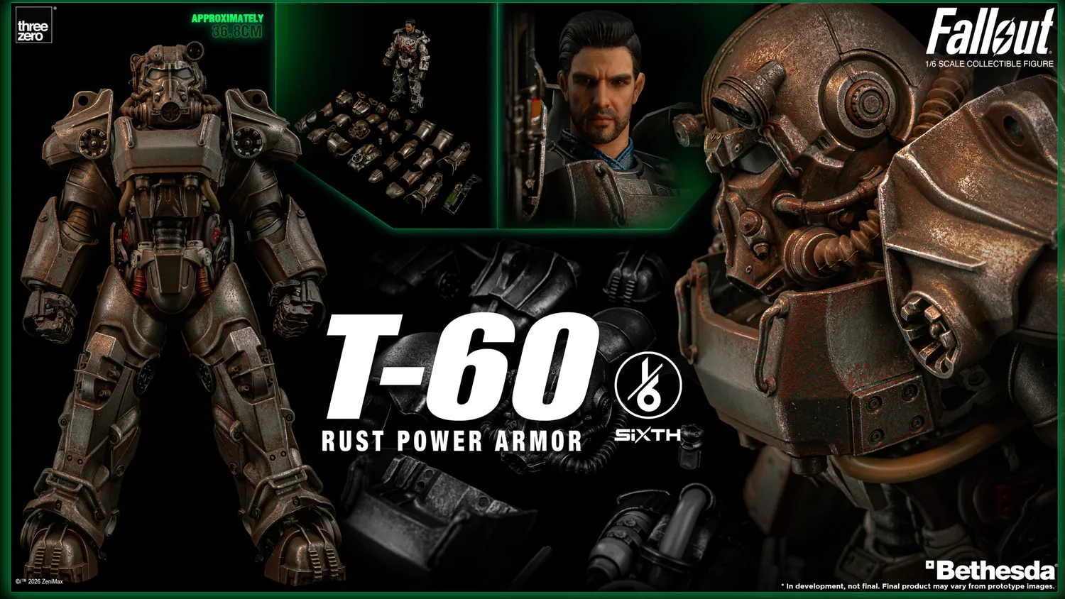 Fallout T-60 Rust Power Armor Statue 1/6
