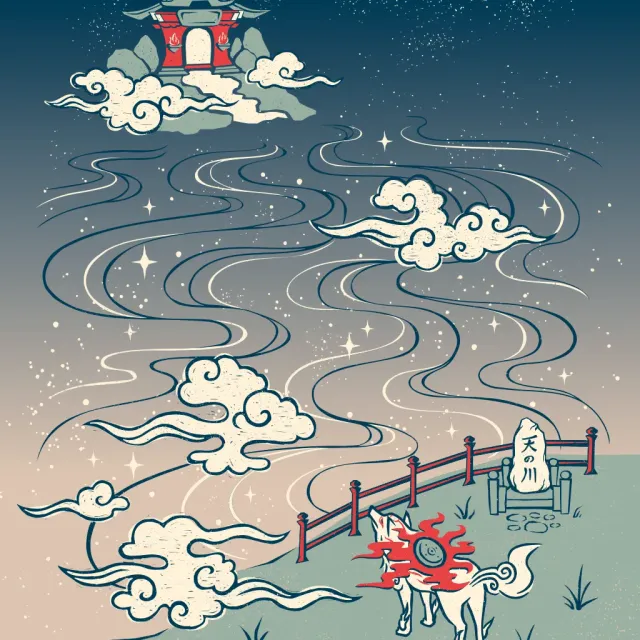 Fangamer Okami River of the Heavens T-Shirt Box Fit