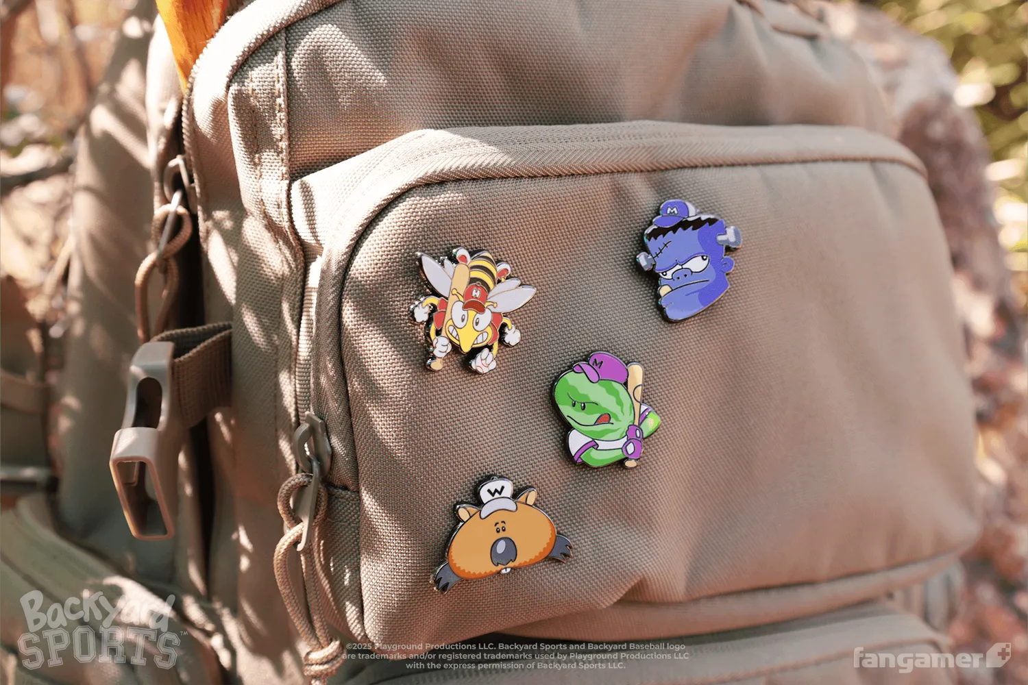 Fangamer Team Logos Pin Set Backyard Sports Anstecker 4er-Set