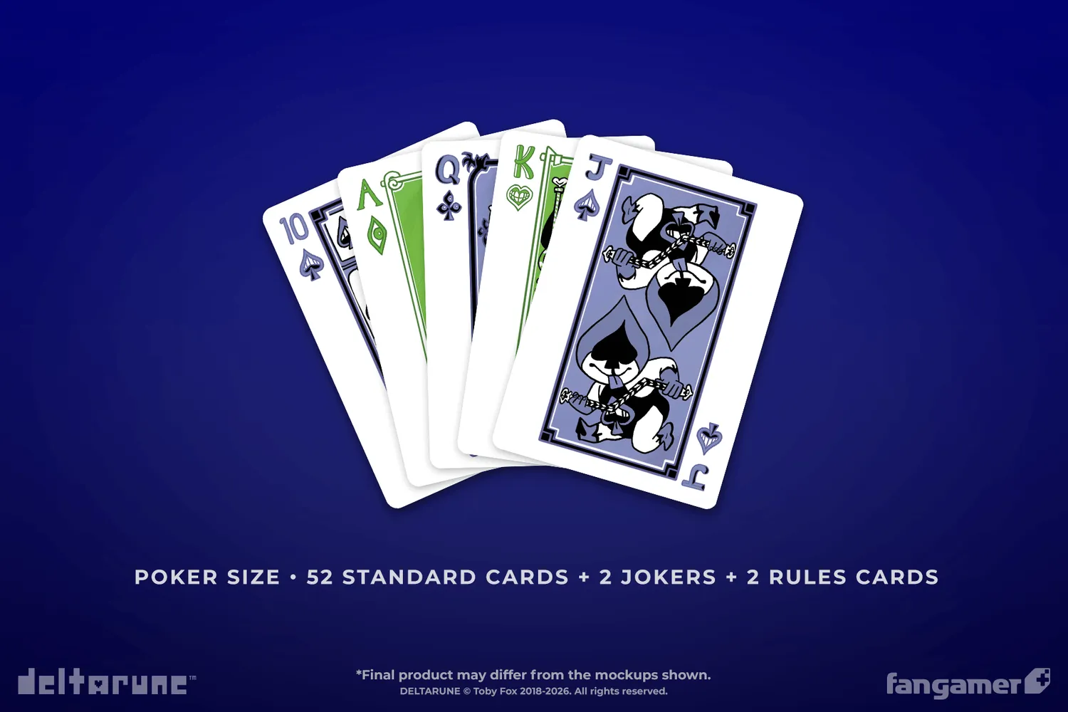 Fangamer Deltarune Spielkarten Deck 56 Karten