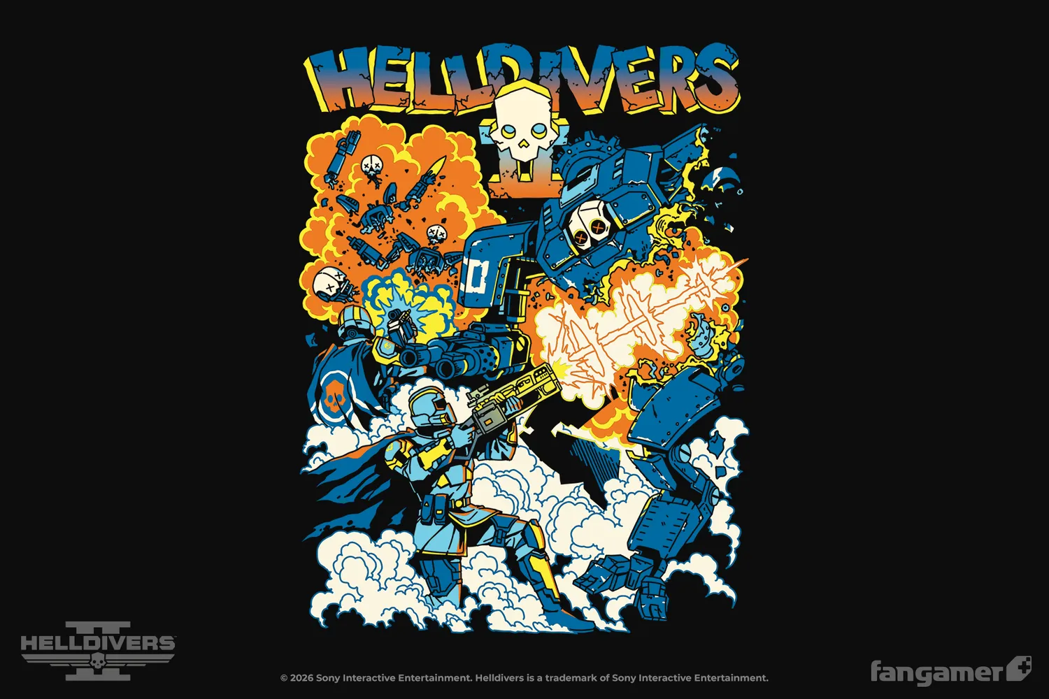 Fangamer Helldivers 2 Remember Outpost 32 T-Shirt Baumwolle