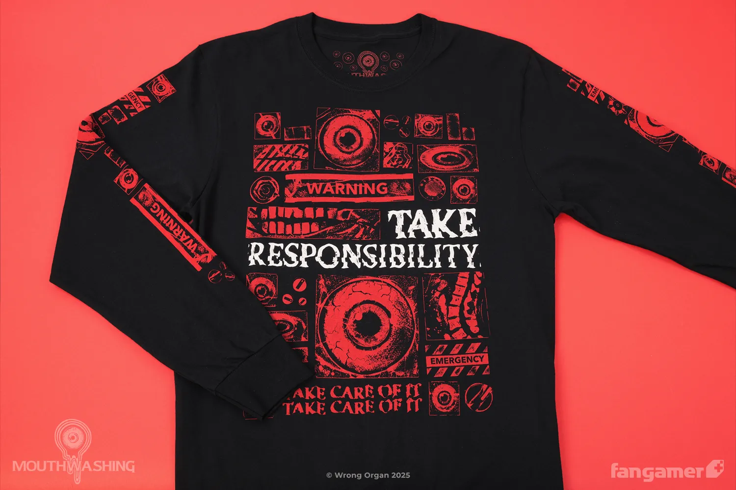 Fangamer MOUTHWASHING Take Responsibility Longsleeve Baumwolle