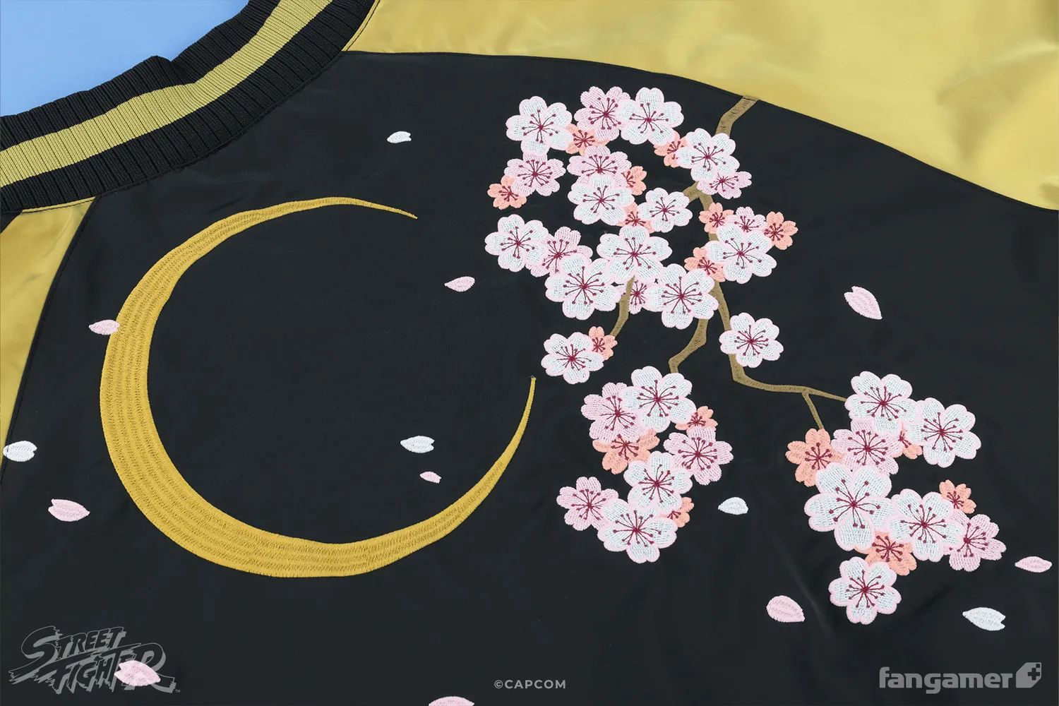 Fangamer Street Fighter Ryu's Sukajan Jacke aus Satin