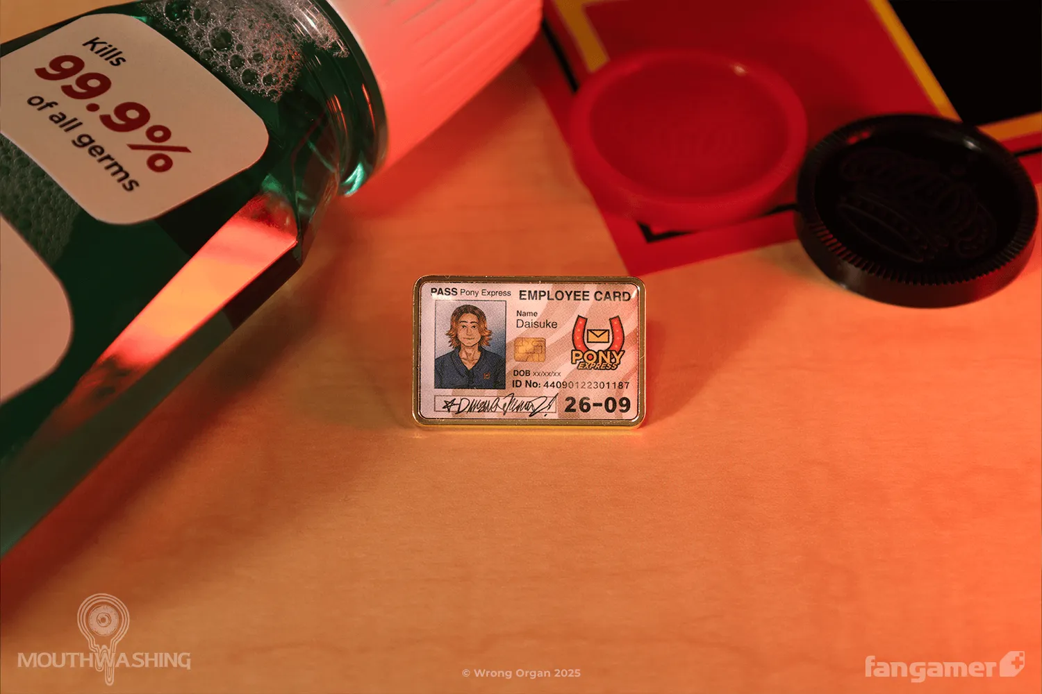 Fangamer MOUTHWASHING Daisuke and Swansea ID Card Pins 2er-Set