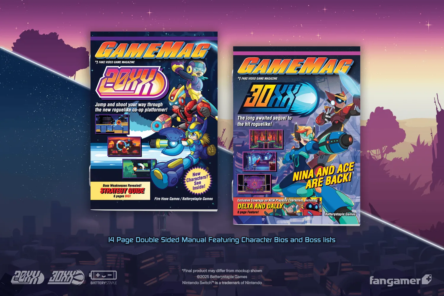 Fangamer 20XX/30XX Nintendo Switch Spiel physisch mit Poster