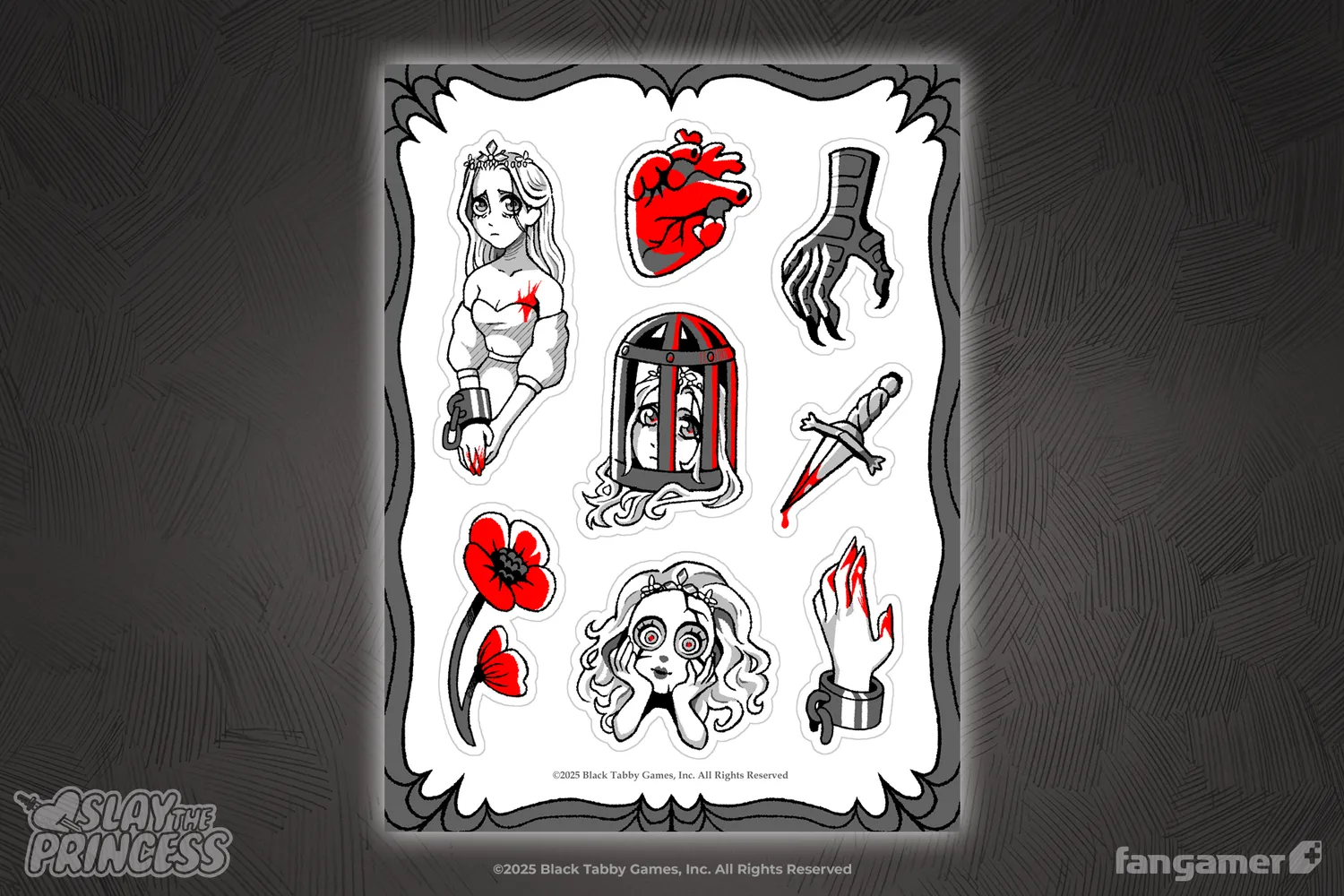 Fangamer Slay the Princess Stickerbogen 3er Set 12,7 cm