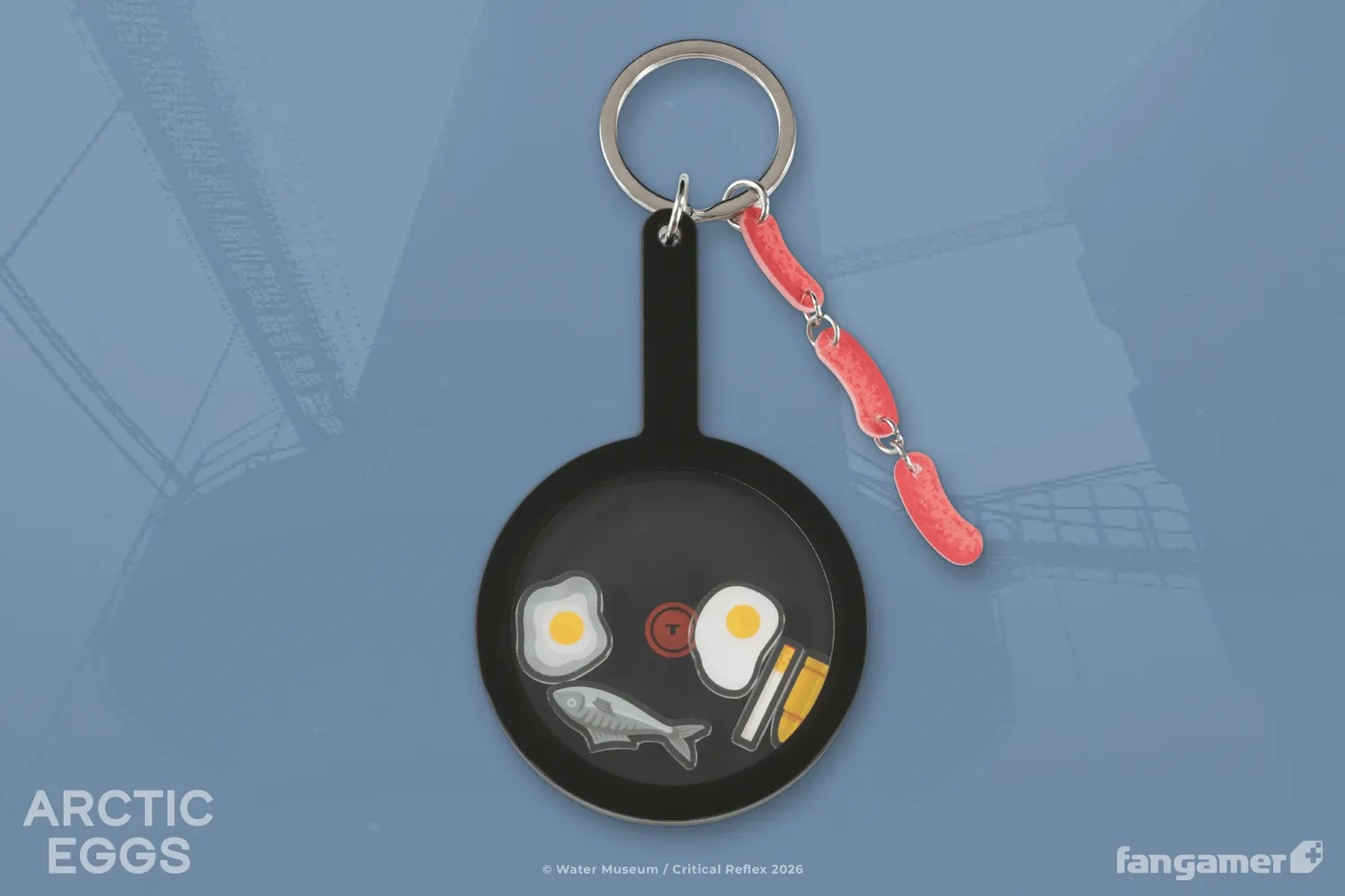 Fangamer Arctic Eggs Frying Pan Schlüsselanhänger Acryl 9 cm