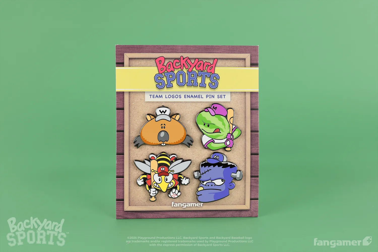 Fangamer Team Logos Pin Set Backyard Sports Anstecker 4er-Set