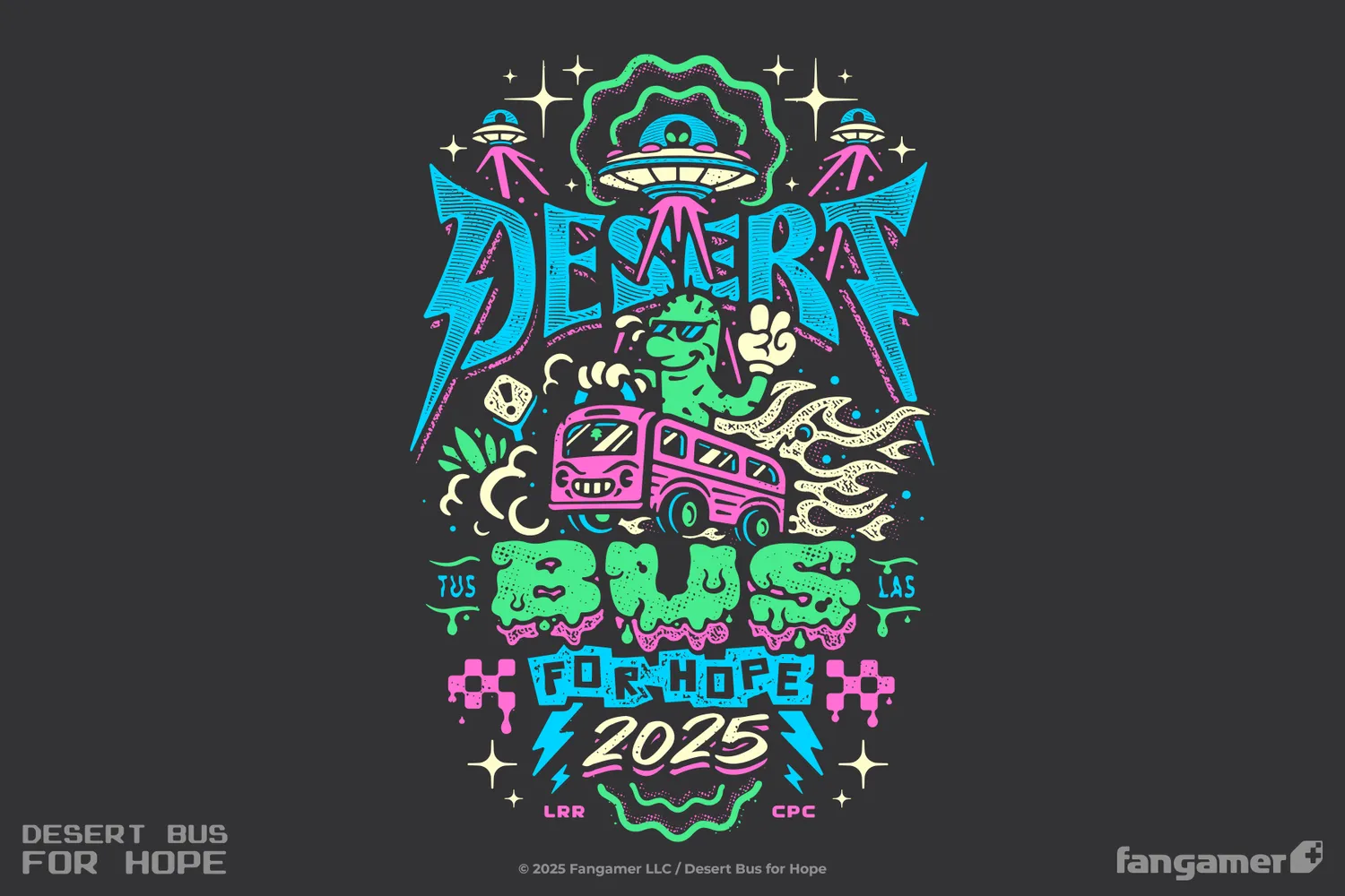 Fangamer Desert Bus 2025 T-Shirt Baumwolle