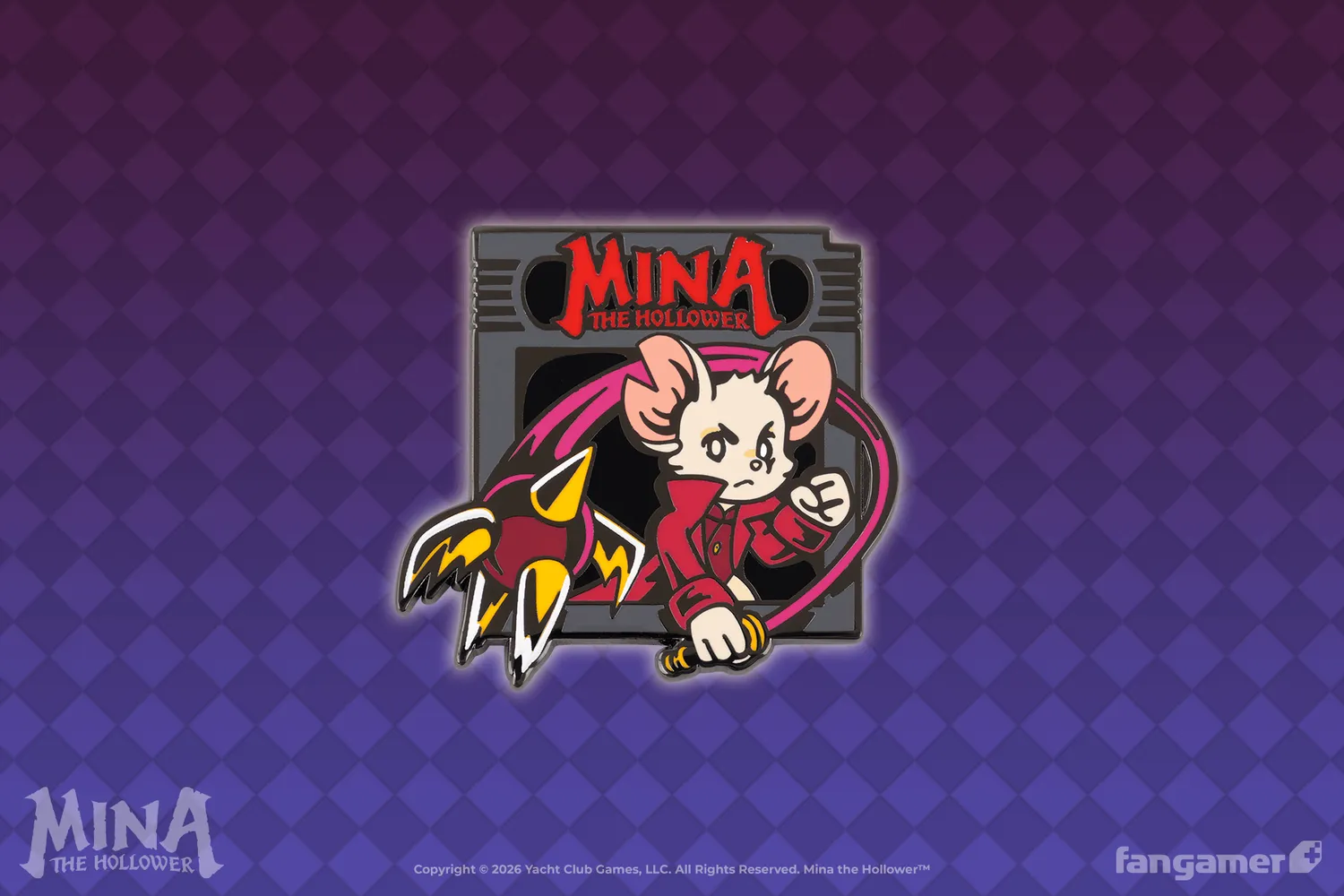 Fangamer Mina the Hollower Cartridge Pin Emaille 4 cm