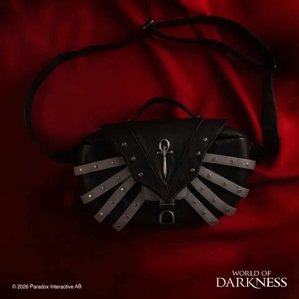 White Wolf Ankh Bauchtasche Vampire: The Masquerade Kunstleder schwarz