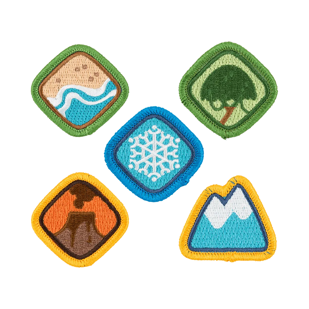 Fangamer Peak Badge Patch Aufnäher Stick-Set