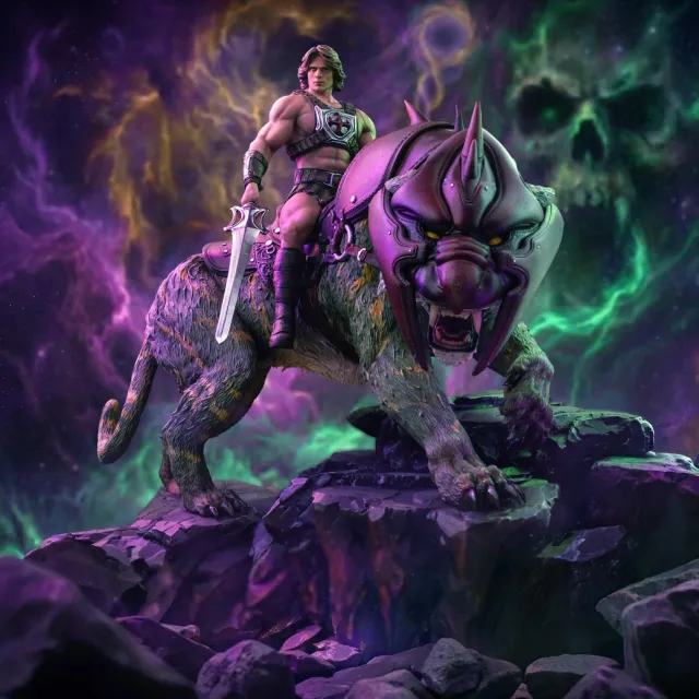 Iron Studios Masters He-Man Battle Cat Statue 33cm
