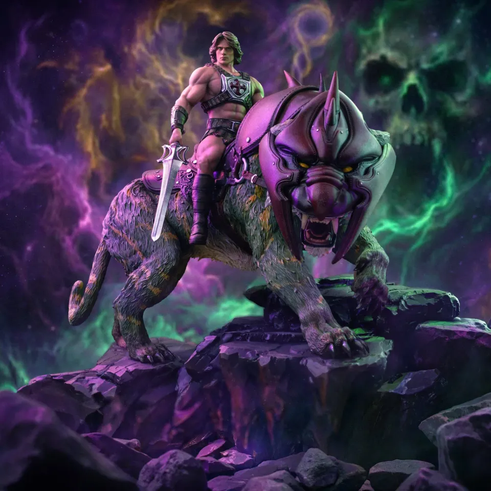 Iron Studios Masters He-Man Battle Cat Statue 33cm