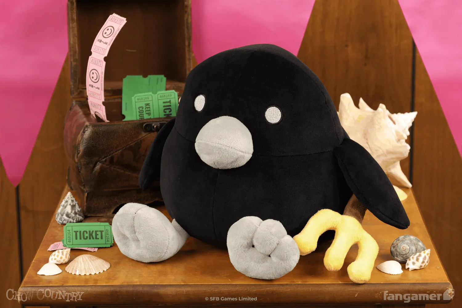 Fangamer Chibi Crow Country Plüschfigur 20 cm Zubehör