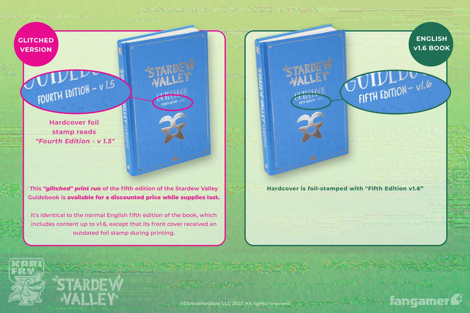 Fangamer Stardew Valley Glitched Guidebook Hardcover 300 Seiten