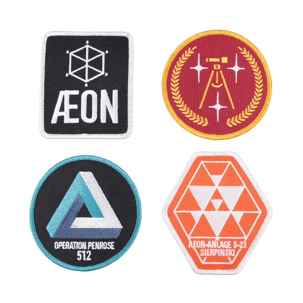 Fangamer SIGNALIS Patch-Set, 4 gestickte Aufnäher