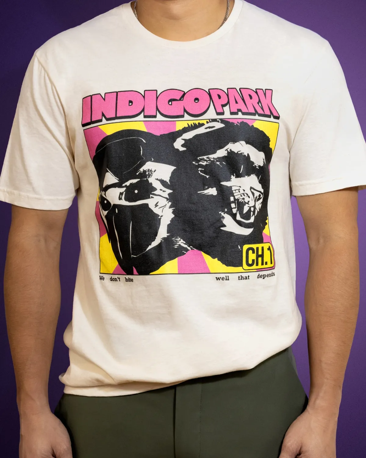 Indigo Park T-Shirt weiß Baumwolle Unisex