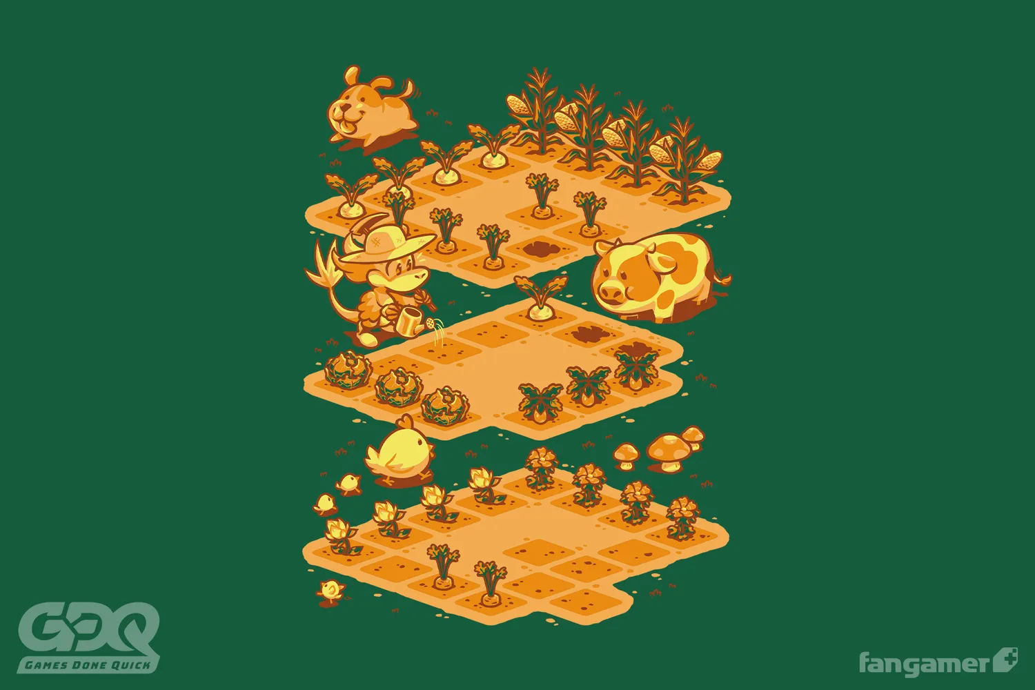 Fangamer Games Done Quick Happy Harvest T-Shirt