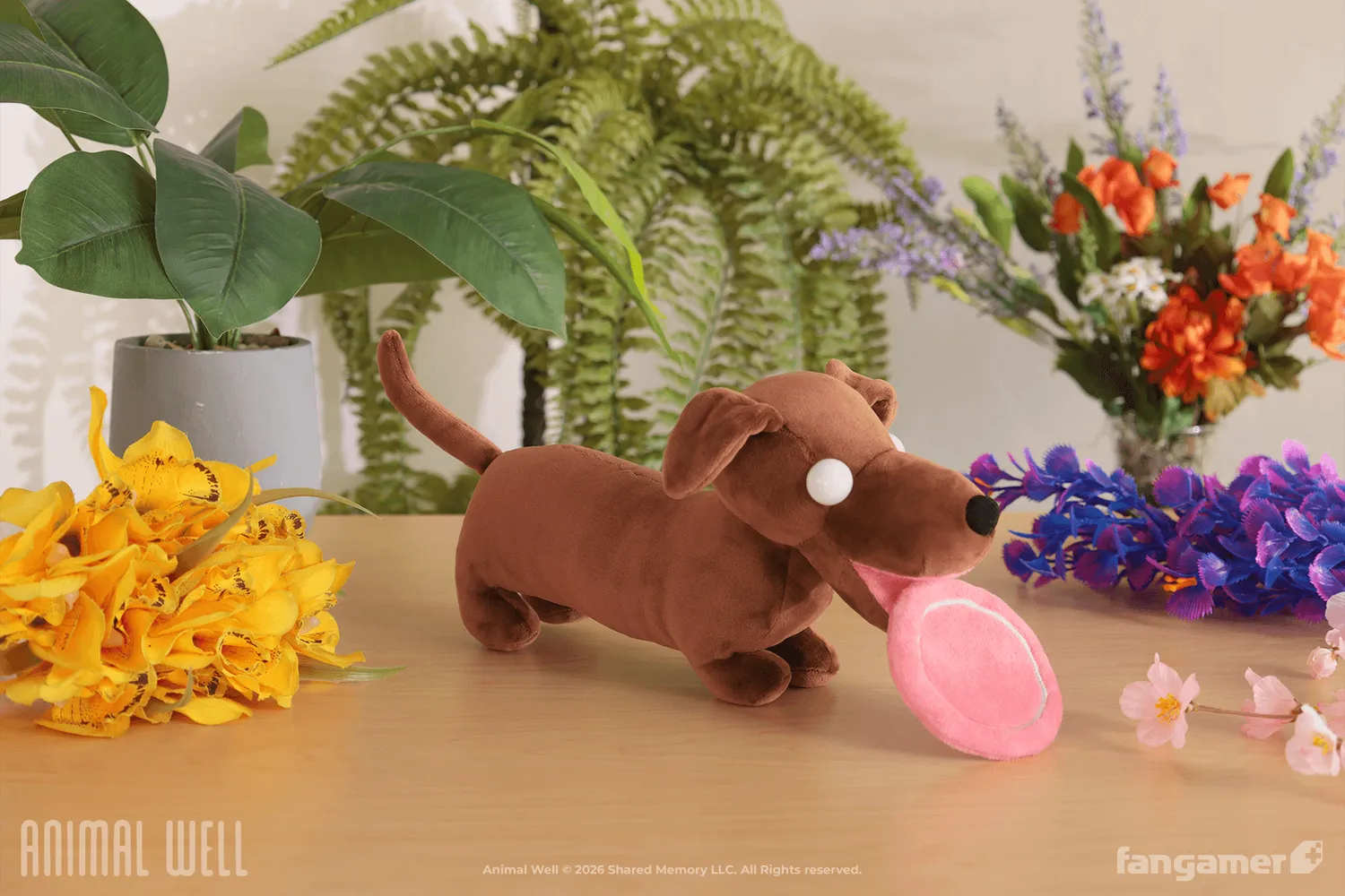 Fangamer Animal Well Wiener Dog Plüschtier 28 cm