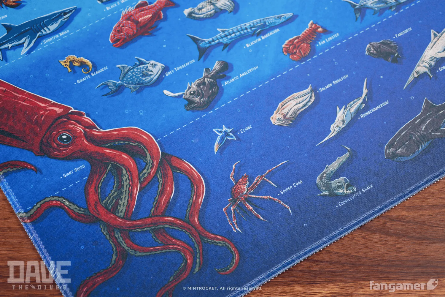 Fangamer Diver's Desk Mat Schreibtischunterlage 89 × 41 cm