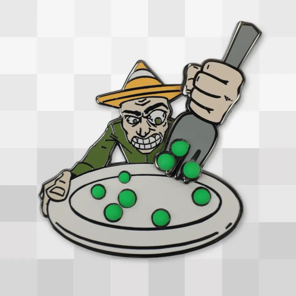 Fangamer Machine Party Pea Eater Sliding Pin Emaille