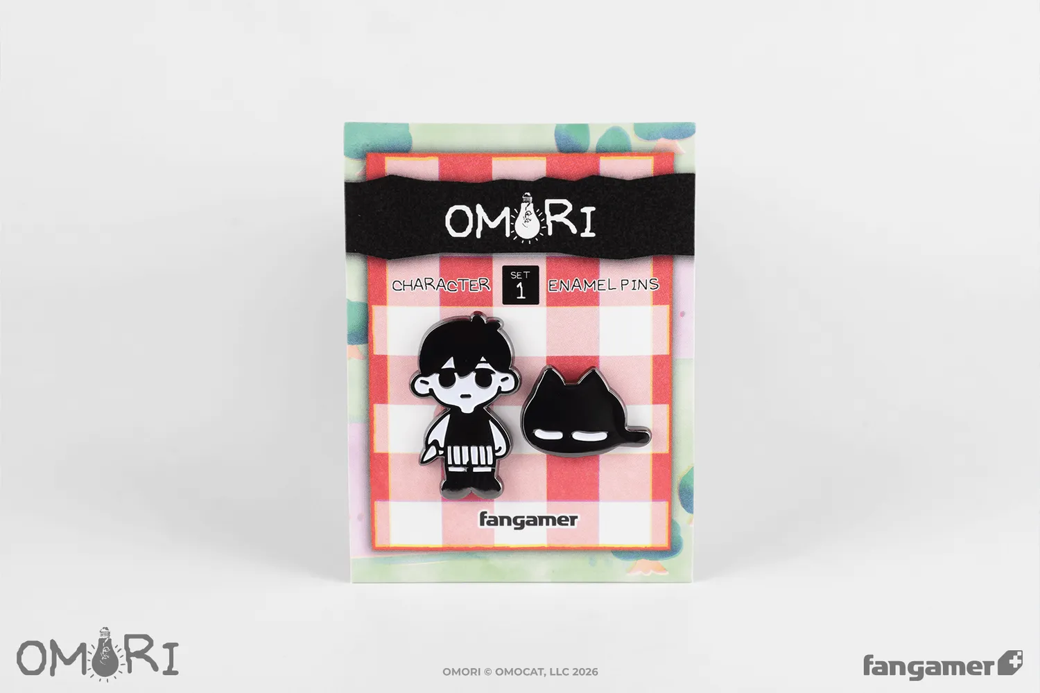 Fangamer OMORI Pin Set Emaille mit MEWO 3,8cm