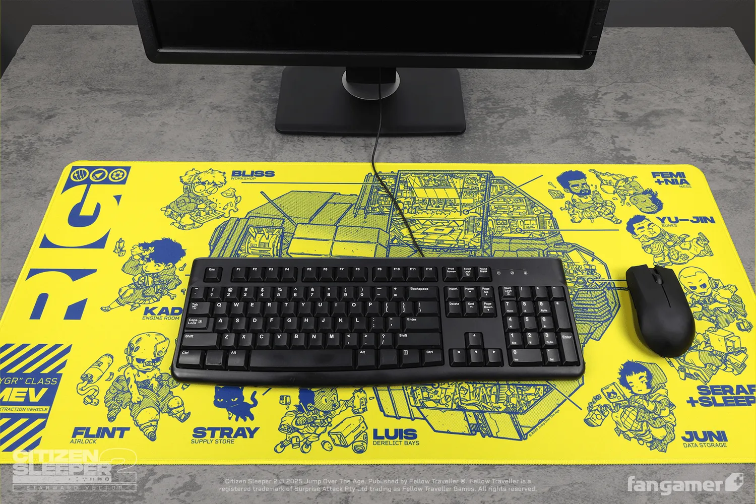 Fangamer Rig Cross-Section Desk Mat Mauspad 89 × 41 cm