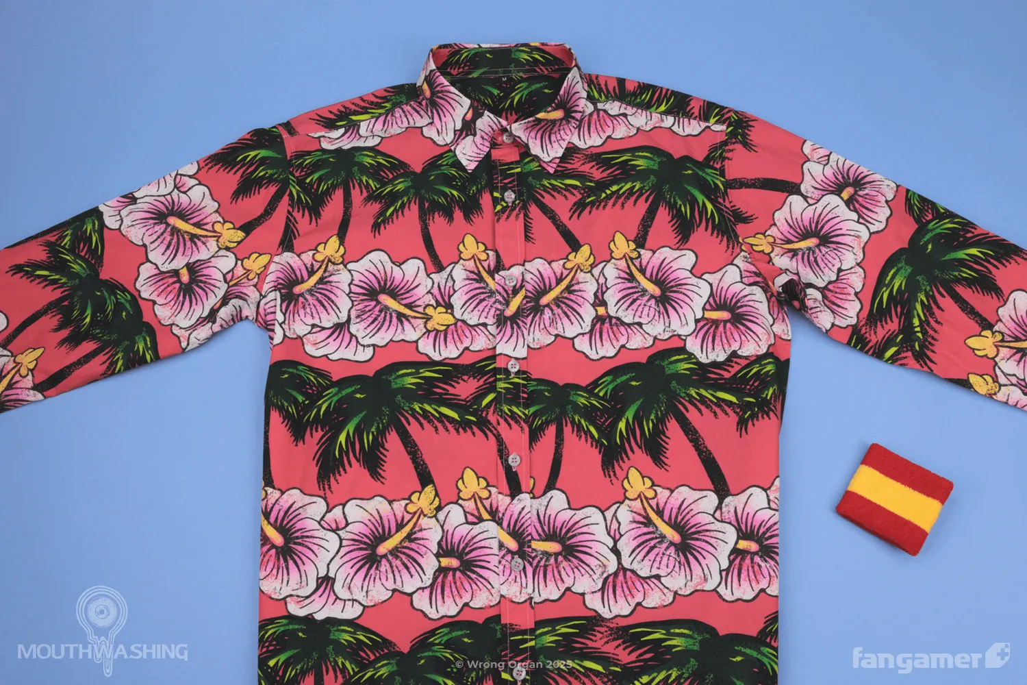 Fangamer Mouthwashing Daisuke's Aloha Hemd Baumwolle